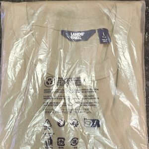 Lands' End Ribbed Dress - Olive